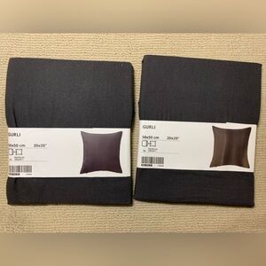 IKEA Gurli Dark Gray Cushion Covers (2)